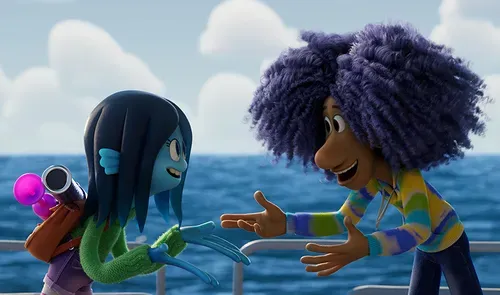 Colorful Ruby Gillman is an animated Saturday morning throwback