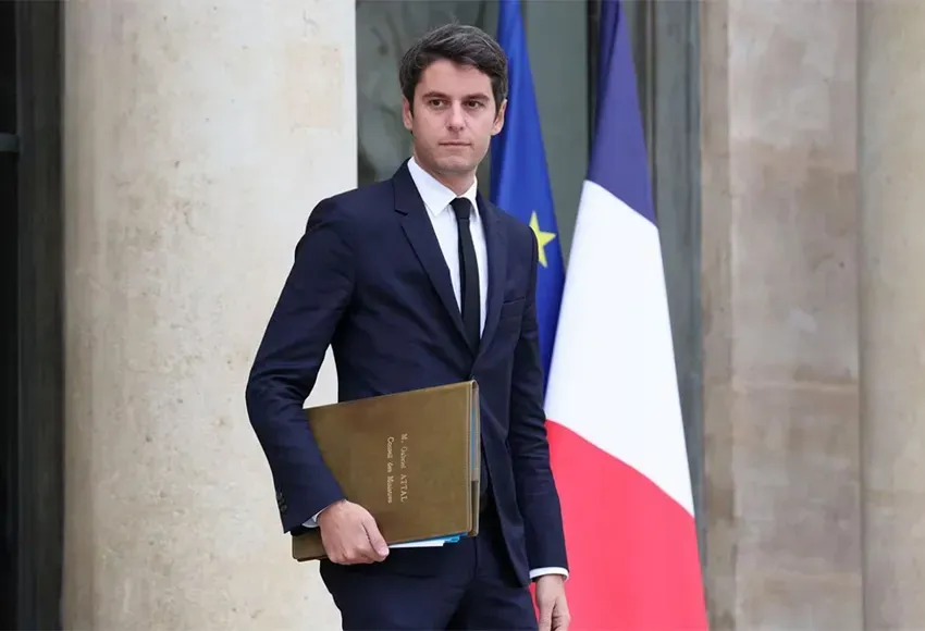 Gabriel Attal – Photo by Claudia Greco / Reuters