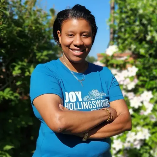 Joy Hollingsworth becomes first Black, Queer woman to serve as City Council president